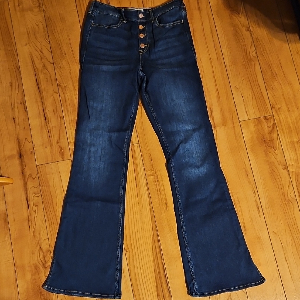 Abercrombie Kids Dark Blue Flare Jeans